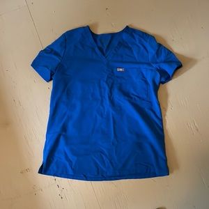 FIGS size M Royal Blue Scrub Top